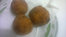 Bolinho de charque (carne seca)