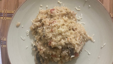 Risoto de cogumelos