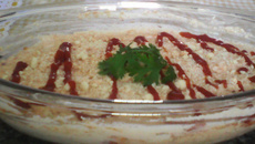 Frango desfiado com molho branco