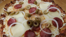 Pizza de carne moída
