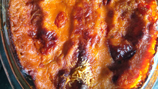 Torta fácil de tomate e cebola