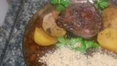 Carne assada recheada