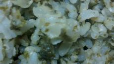 Arroz integral com espinafre