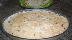 Frango desfiado com purê de batatas