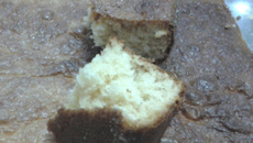 Bolo quindim da Gabriela