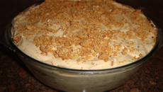 Pavê cremoso de paçoquinha