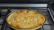 Escondidinho de salmão