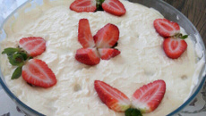 Torta de morango com brigadeiro branco (fácil)