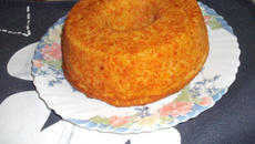Bolo de iogurte e cenoura