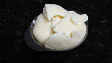 Sorvete de coco cremoso