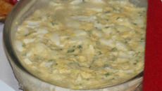 Maionese de mandioquinha com ovos