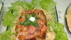 Lagarto recheado delicioso