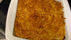 Torta de frango com batata palha