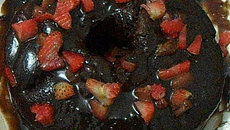 Calda de chocolate para bolo