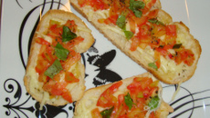 Bruschetta econômica