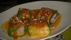 Enroladinho de abobrinha