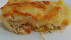 Escondidinho de frango cremoso