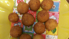 Bolinho de queijo e batata