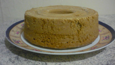 Bolo com casca da batata doce