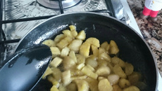 Sorvete de banana com cachaça