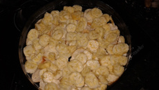 Torta de banana com pão velho