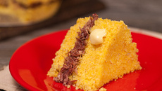 Cuscuz nordestino com carne-seca