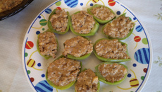 Jiló recheado super simples