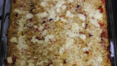 Torta de batata com bacon