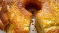 Bolo de fubá com banana