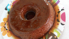 Pudim de chocolate e café