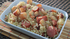 Arroz com pinhão