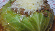 Repolho recheado da tais