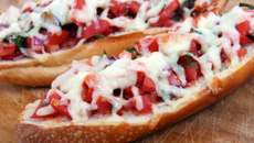 Brusqueta com philadelphia