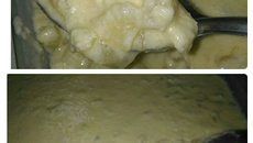 Gelado fácil de abacaxi