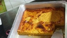 Bolo de milho verde e flocão