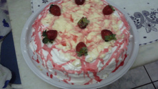 Bolo de morango