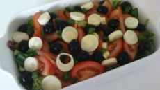 Salada com palmito