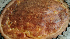 Quiche de alho poró