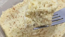 Bolo de banana proteico