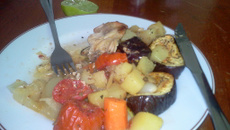 Frango assado no saquinho da Iranil