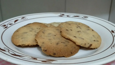 Biscoitos simples com granulado