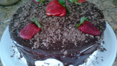 Bolo brigadeiro cremoso