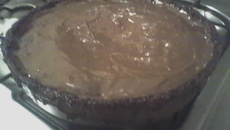 Bolo gelado  de chocolate com whisky