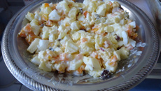 Salada de legumes com maçã