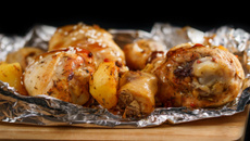 Frango com batatas ao forno