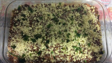 Risoto de carne moída