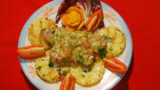 Filé mignon temperado pamplona com abacaxi