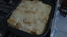 Canelone de massa de Lasanha