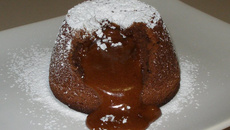 Tortino de chocolate derretido