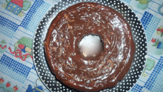 Bolo integral de cenoura com canela